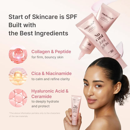 PDRN Pink Collagen Glow Jelly Mist Serum – Dual-Texture Jelly Mist Serum with Niacinamide, Glutathione, Ceramide & Hyaluronic Acid – Hydrating Radiance & Plump Skin – 100 Ml
