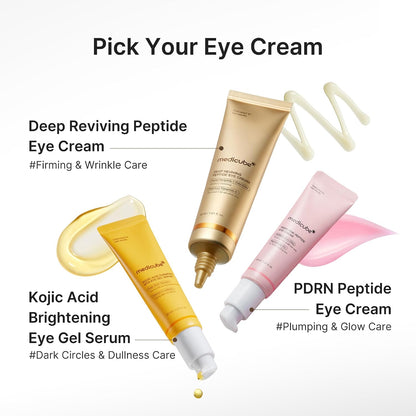 Eye Serum with Deep Reviving Peptide | Eye Treatment Serum with Multi Peptides, Niacinamide & Squalane | Reduces Signs of Aging and Fine Lines | Korean Skincare, 1.01 Fl.Oz