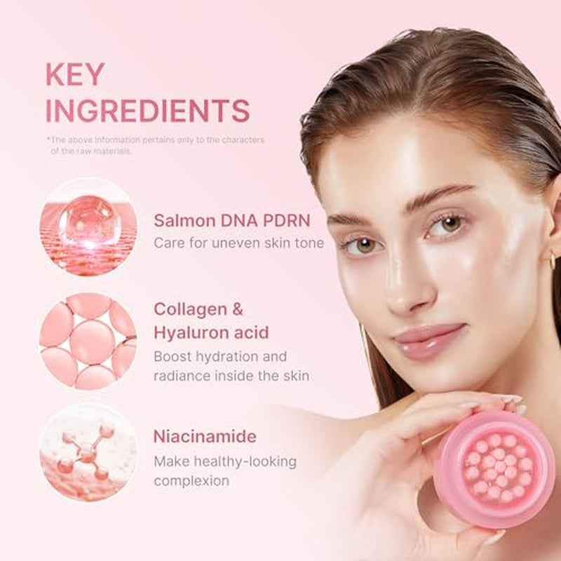 Salmon PDRN Renewal Duo: Salmon DNA PDRN Pink Peptide Serum and Salmon DNA PDRN Pink Collagen Capsule Cream | for Firm and Radiant Skin | Korean Skincare, Gifts for Women
