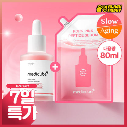 Medicube PDRN Pink Ampoule 30ml Refill Plan (Main Product + Refill 50ml + 2 Gel Pads)-0