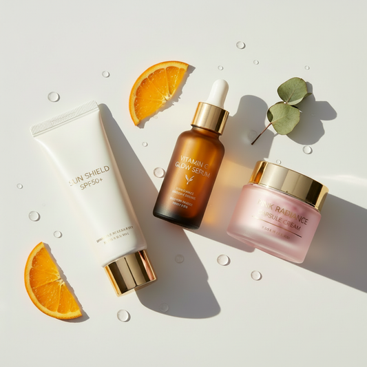Sun + Glow Flat Lay